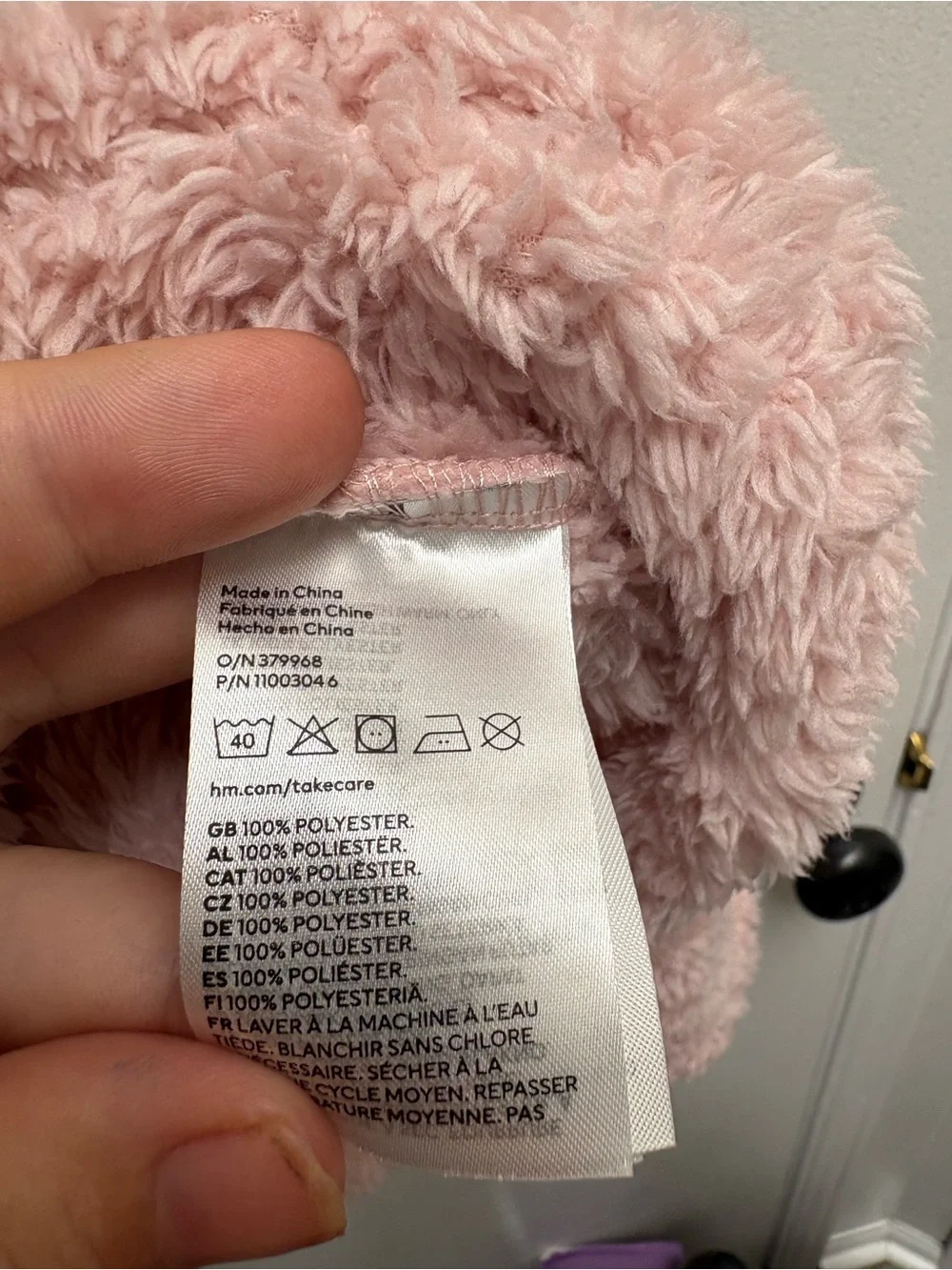 H&M Plush Hooded Jacket - Light Pink - super soft and a cute pink!!